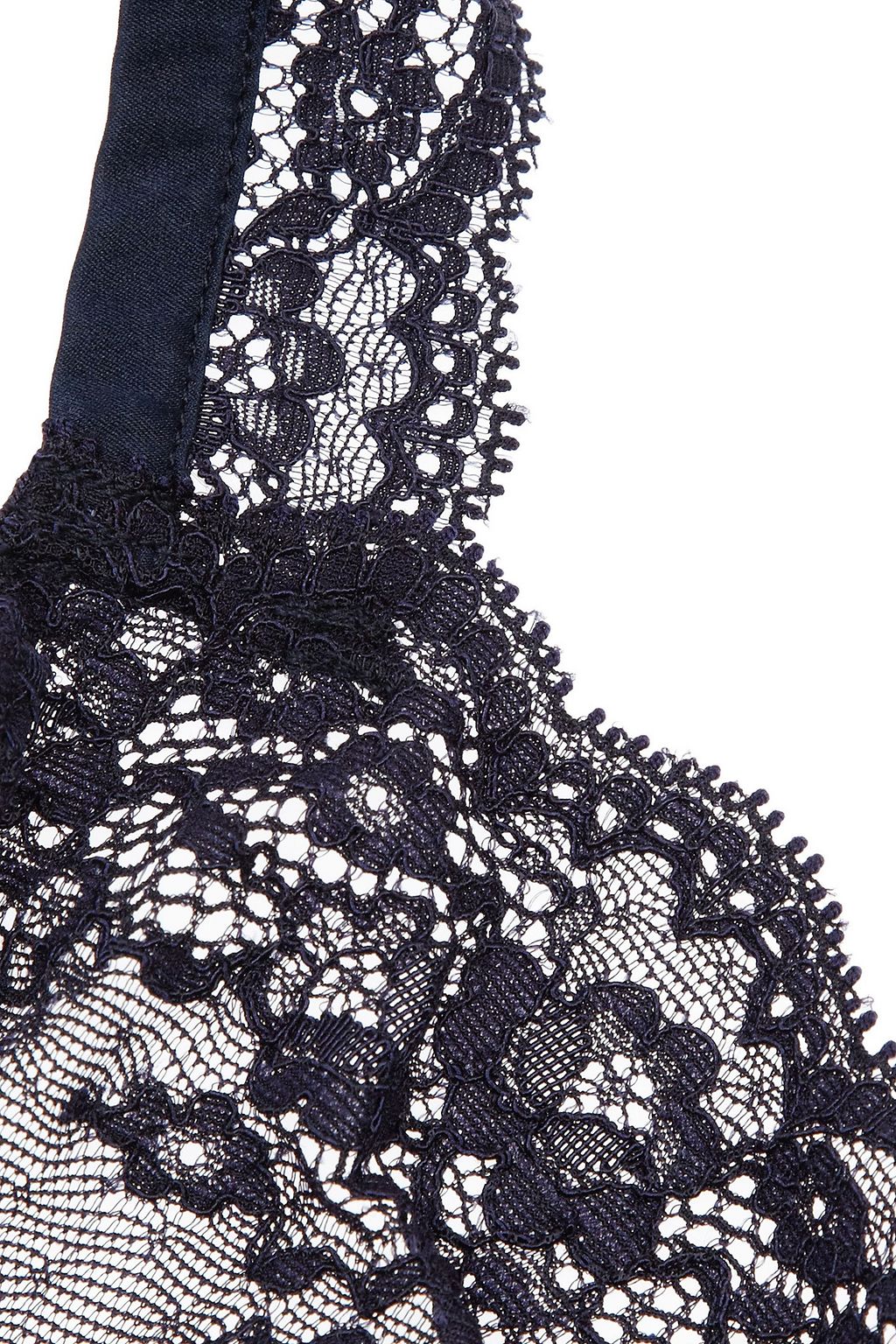 STELLA MCCARTNEY Lace and satin soft-cup underwired ba