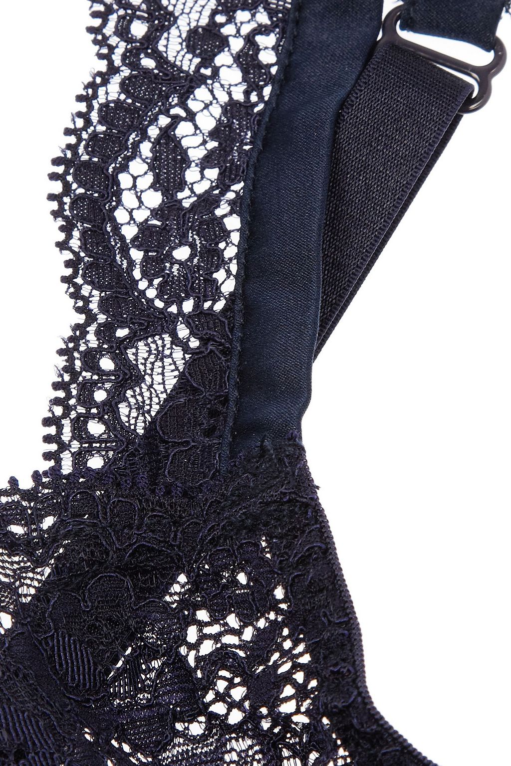 STELLA MCCARTNEY Lace and satin soft-cup underwired ba