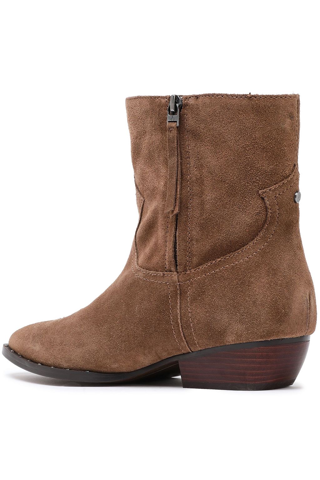 SAM EDELMAN Embroidered suede ankle boots