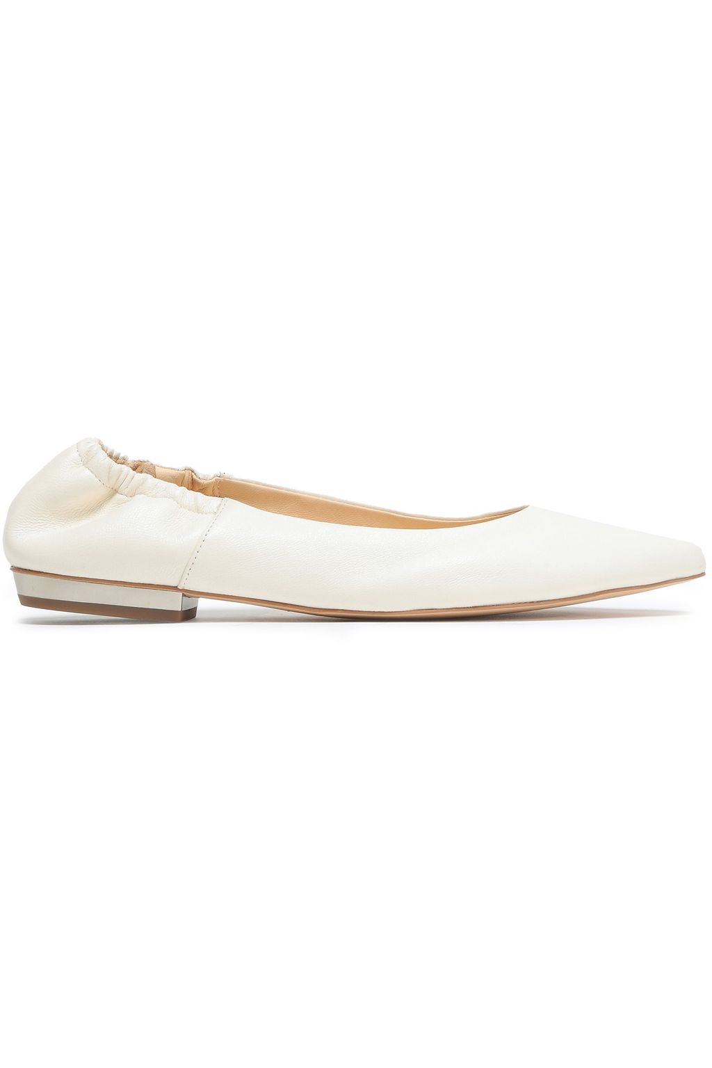 cream pointed flats