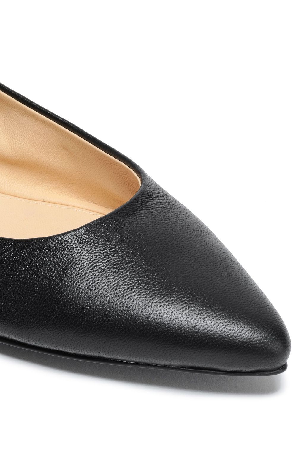 JIL SANDER NAVY Leather point-toe flats