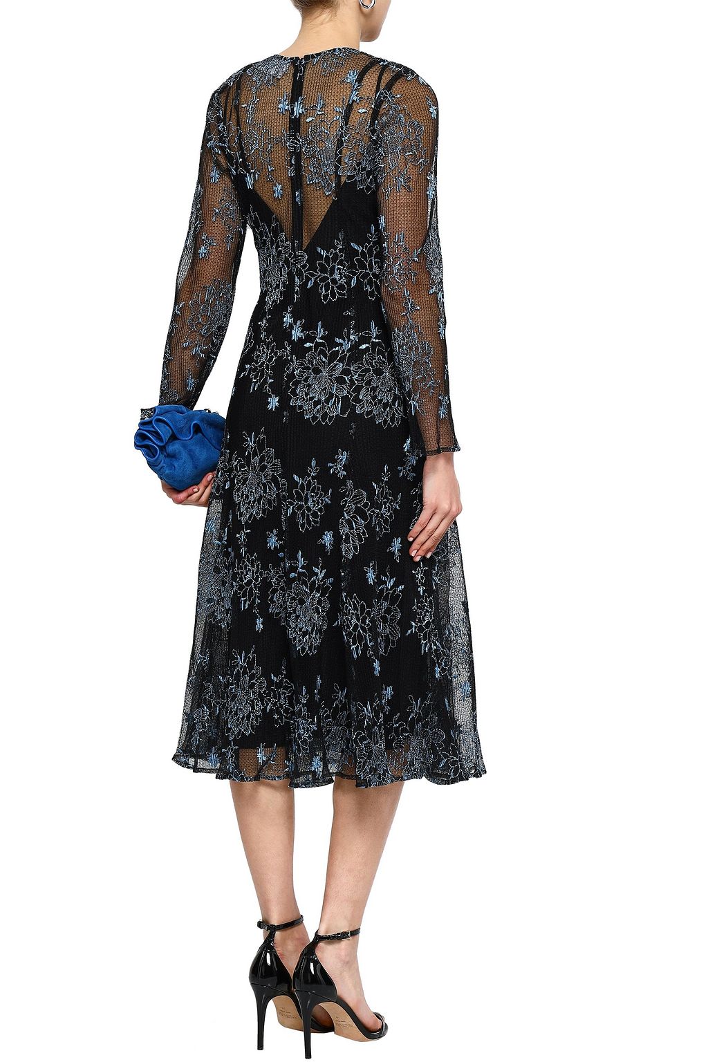 GEORGIA ALICE Debutante embroidered pleated mesh dress