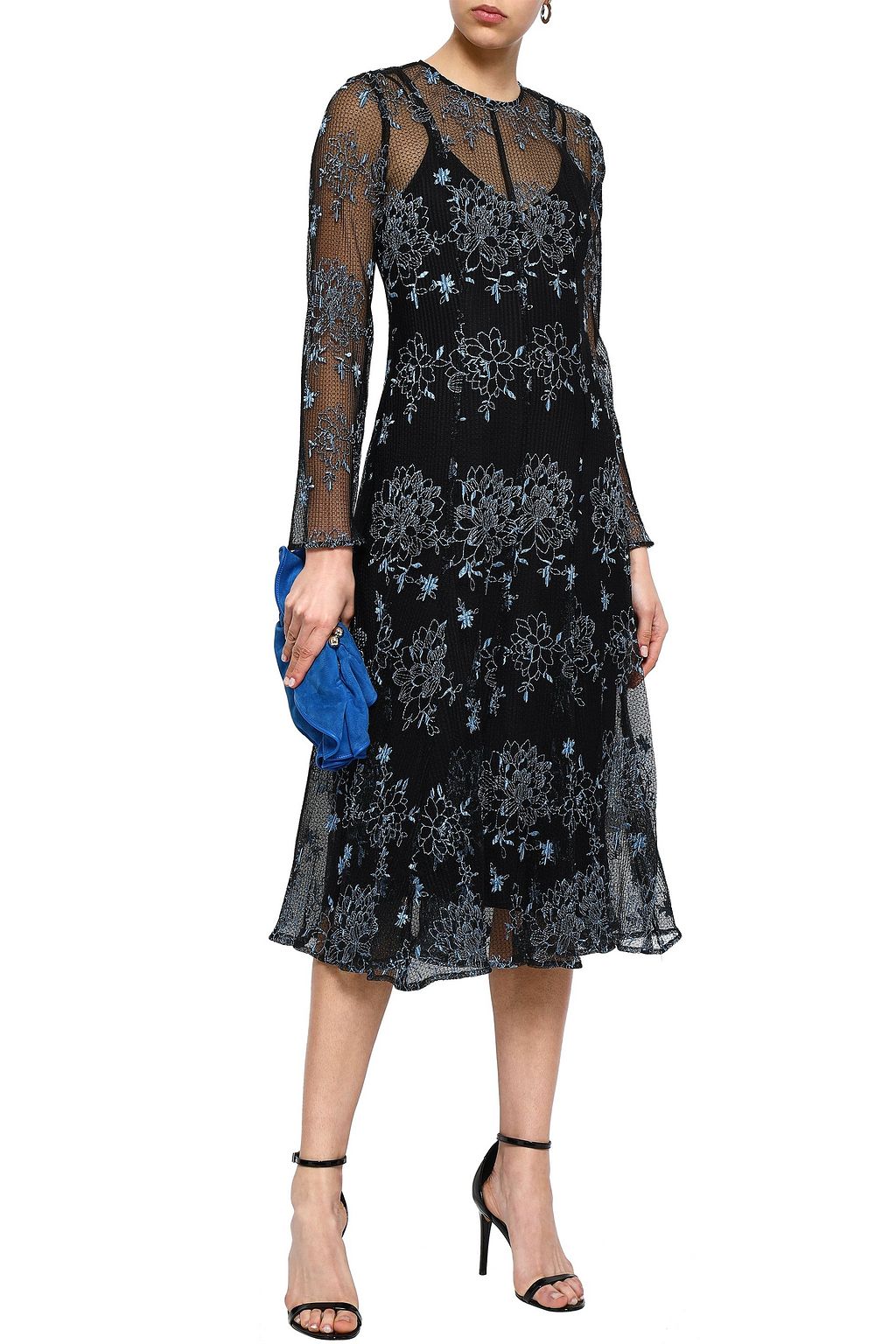 GEORGIA ALICE Debutante embroidered pleated mesh dress