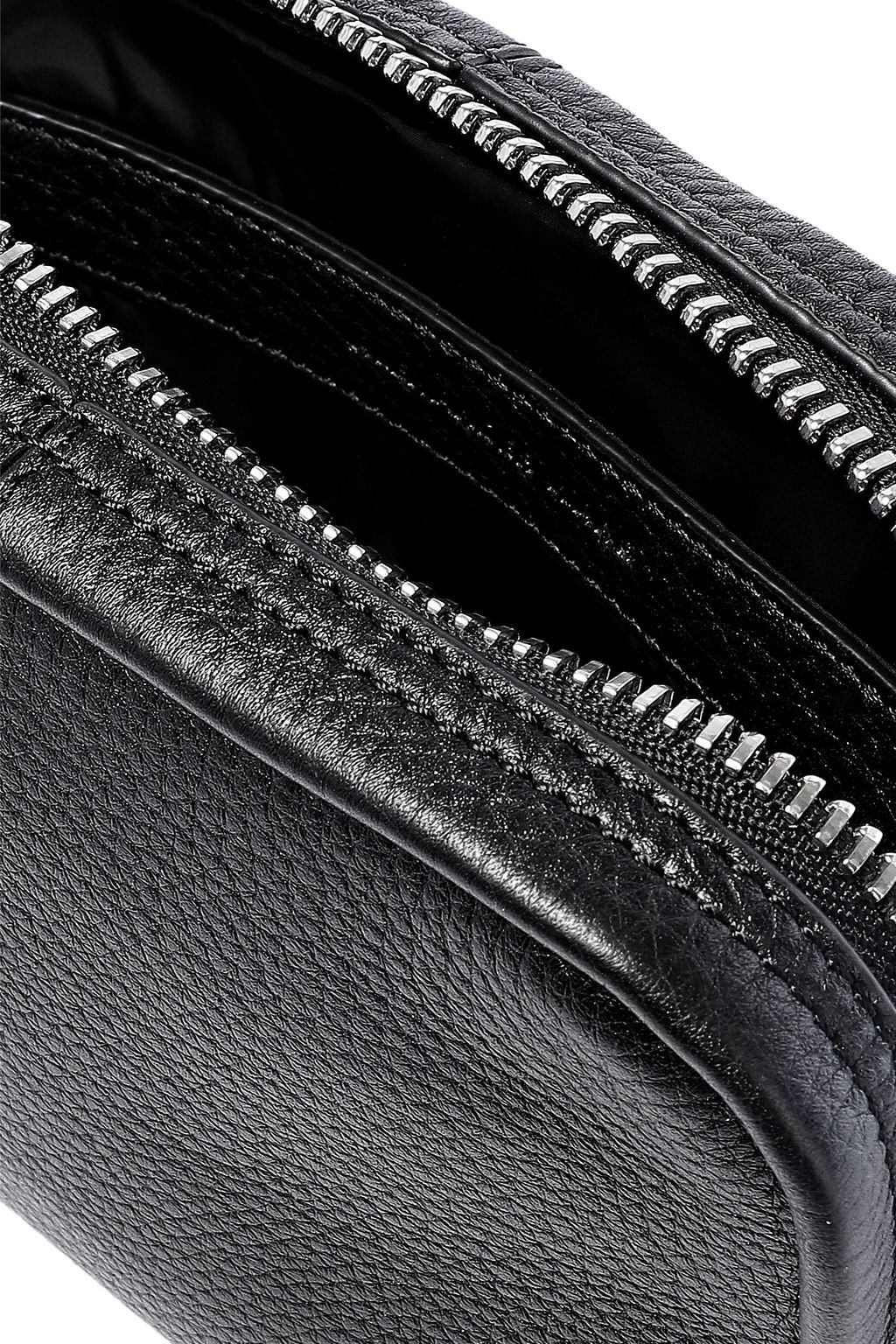 ALEXANDER WANG Fumo studded pebbled-leather cosmetics case