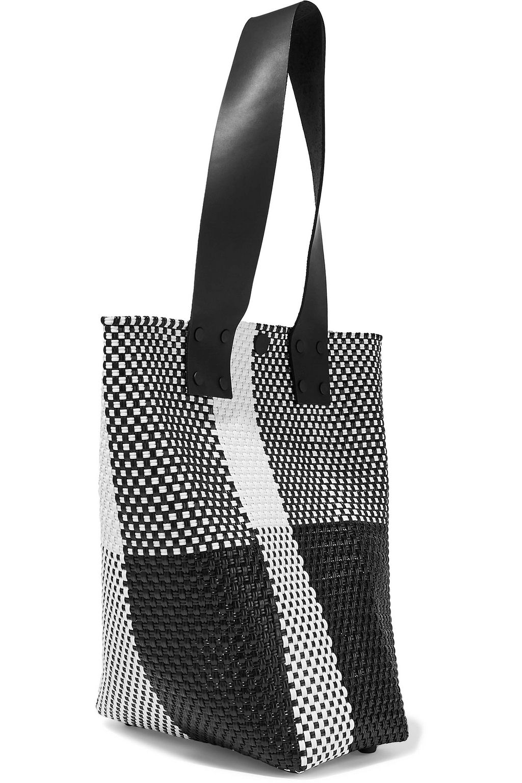 TRUSS Le Sac woven raffia-effect tote