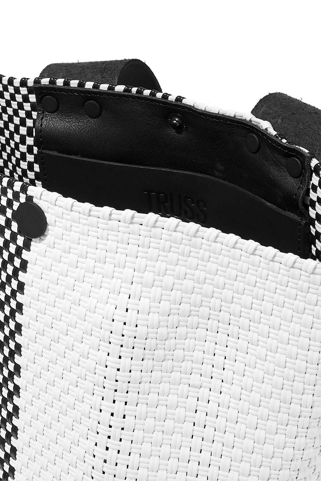 TRUSS Le Sac woven raffia-effect tote