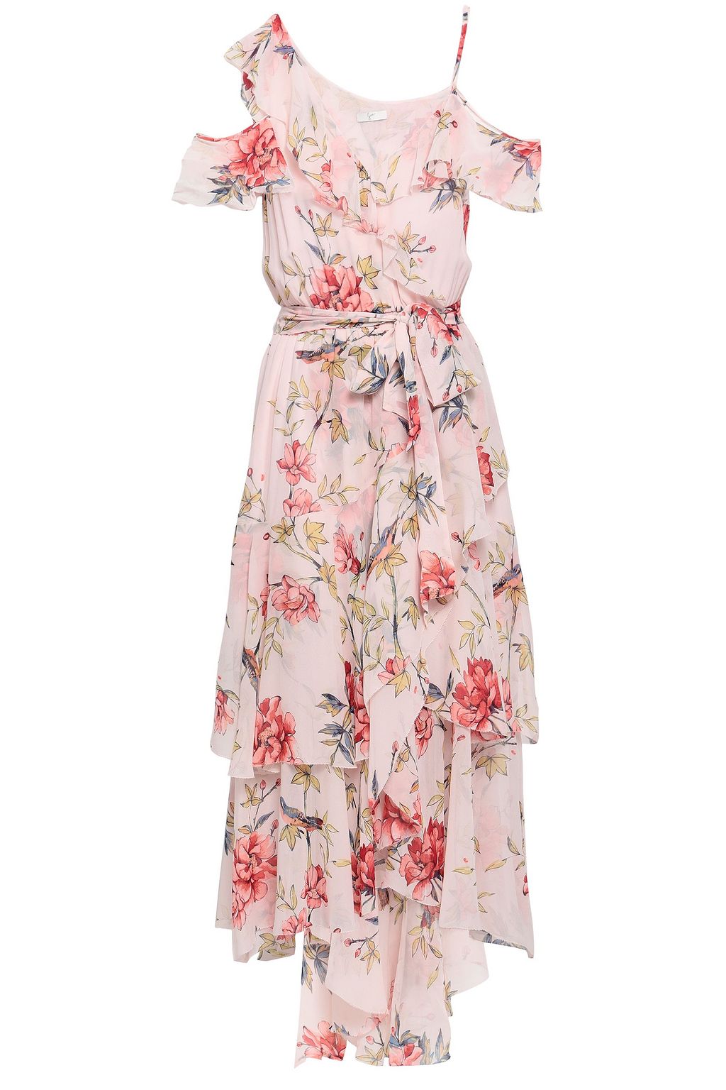 pink floral midi