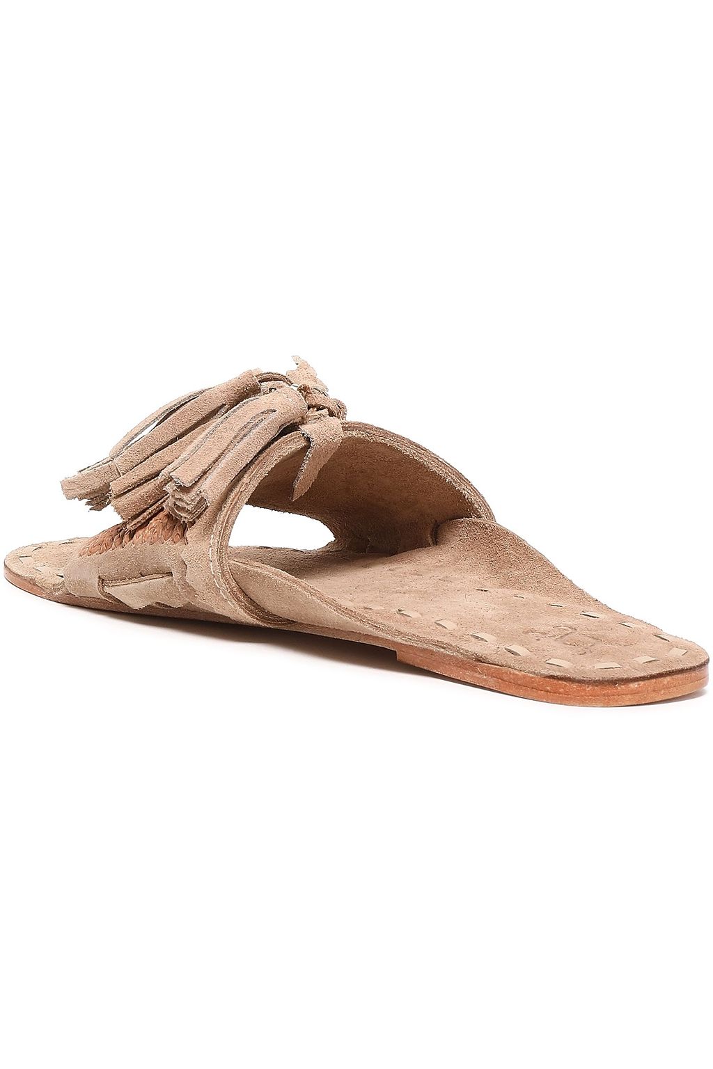FIGUE Tasseled suede slides