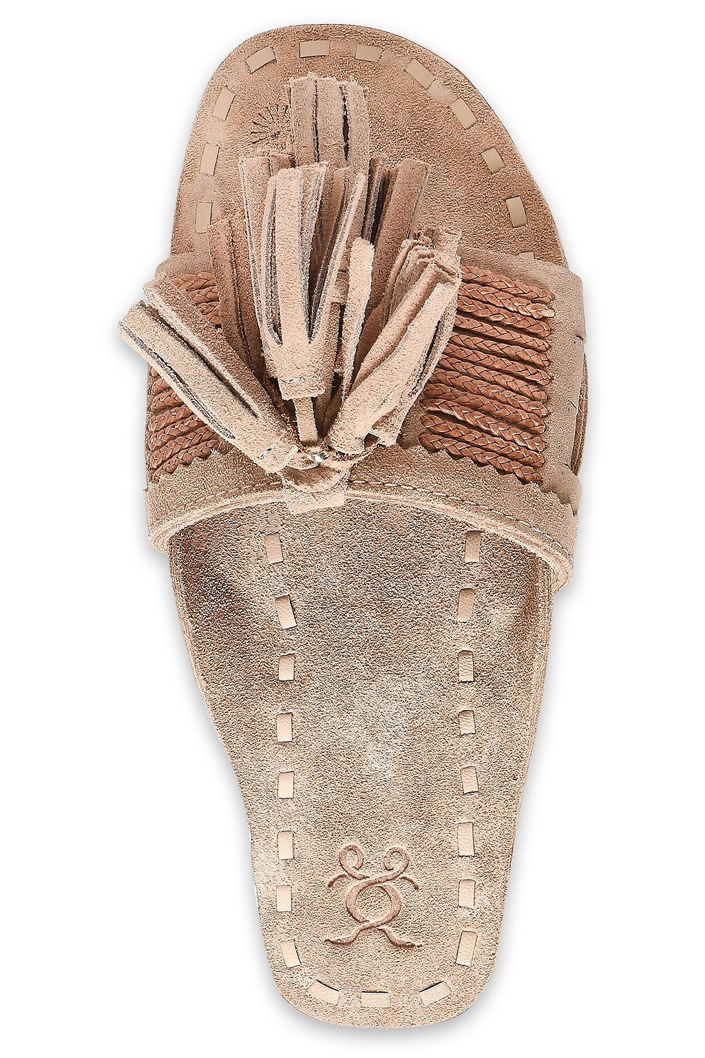 FIGUE Tasseled suede slides