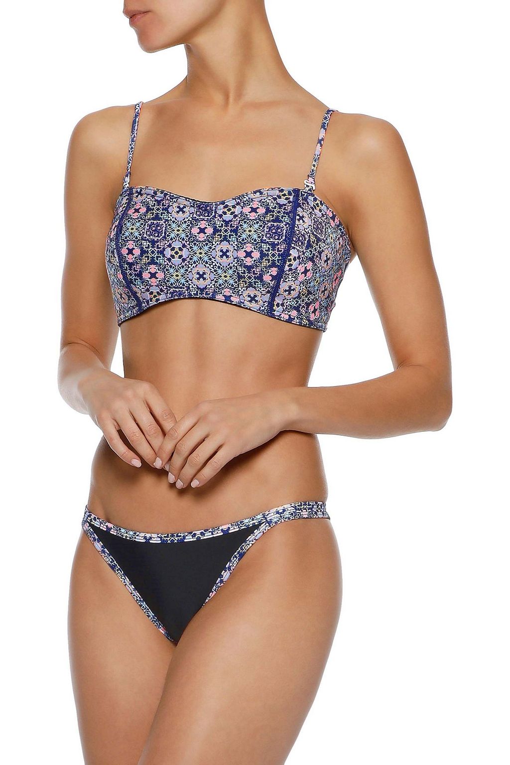 DUSKII Waikiki Nights stretch-neoprene low-rise bikini briefs