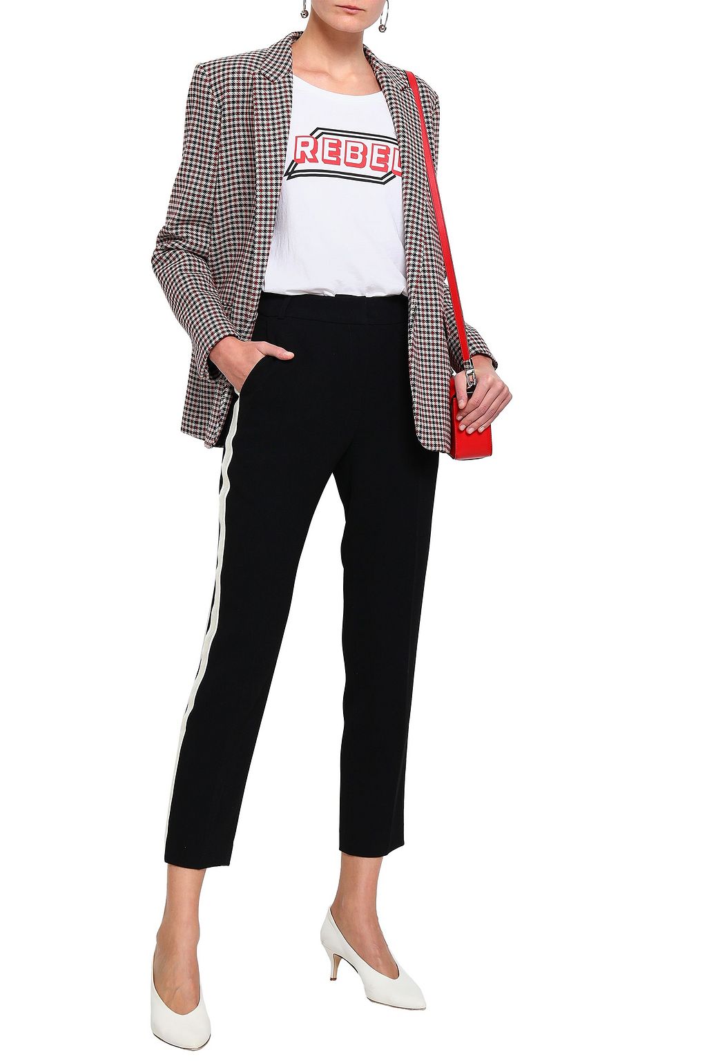 CLAUDIE PIERLOT Crepe slim-leg pants
