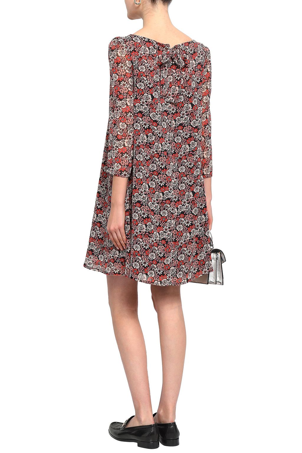 CLAUDIE PIERLOT Floral-print georgette mini dress