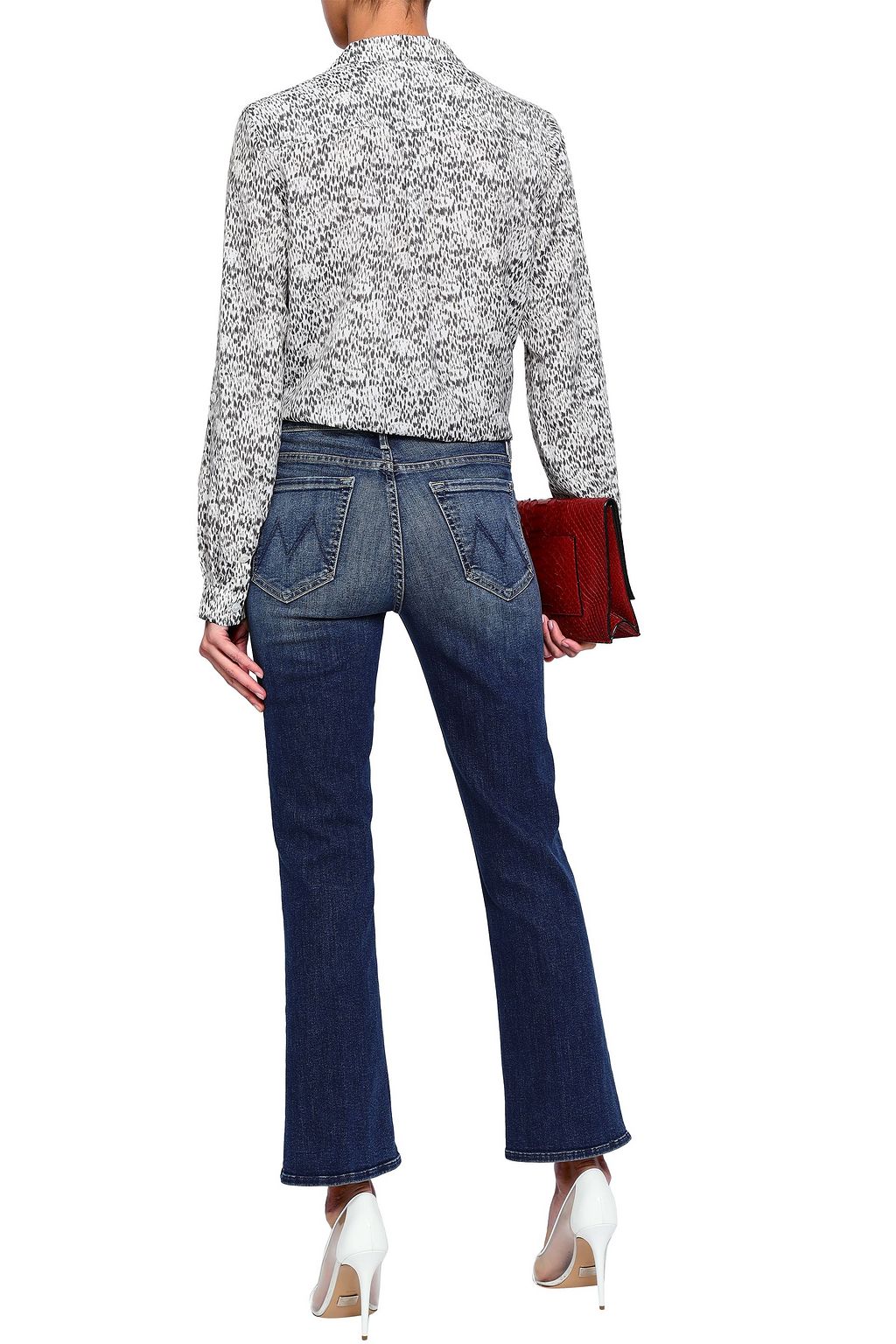 MOTHER High-rise kick-flare jeans