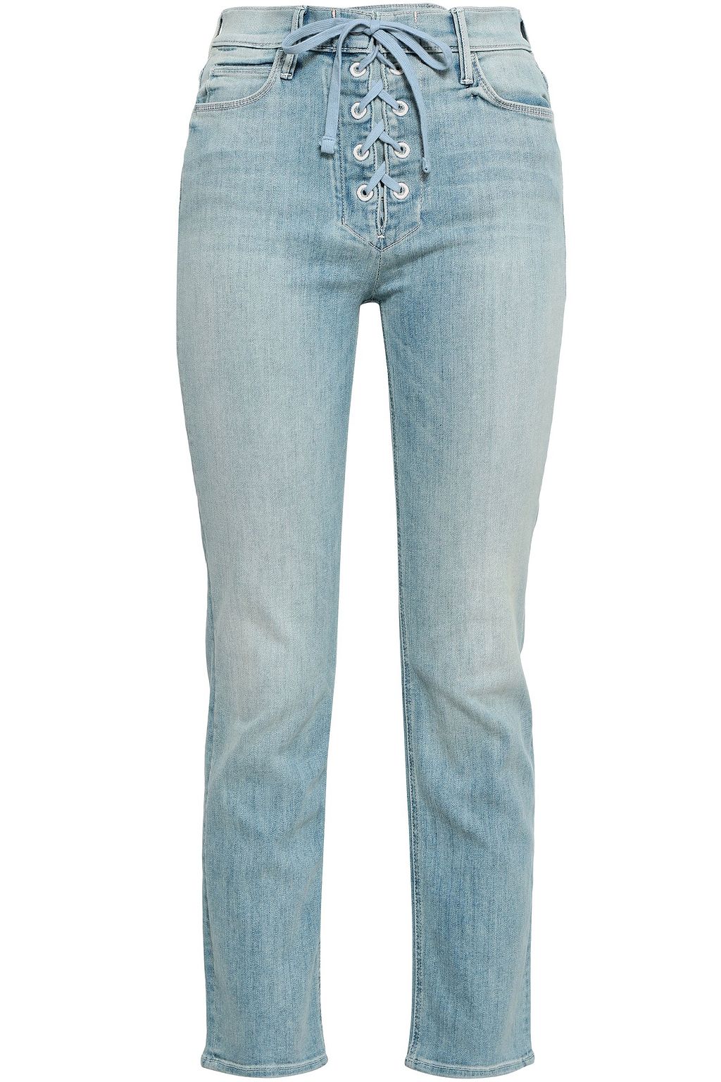 mother lace up jeans