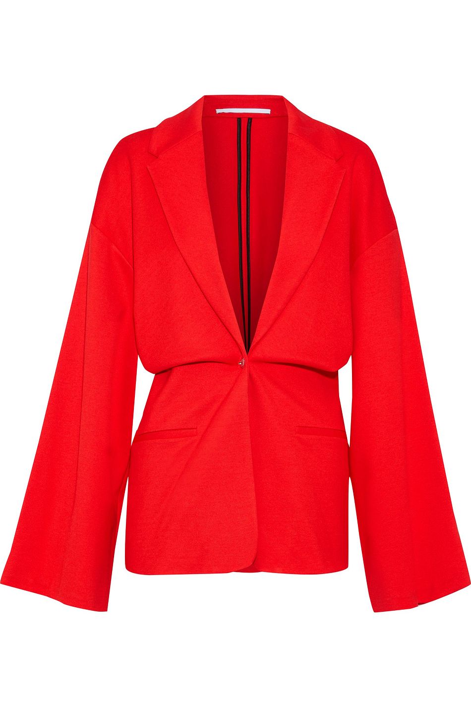 red jersey blazer