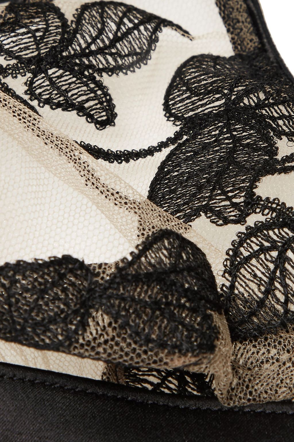 I.D. SARRIERI Fleur Interdit embroidered stretch-tulle soft-cup triangle bra