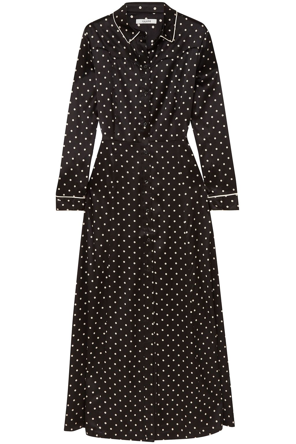 designer polka dot dress