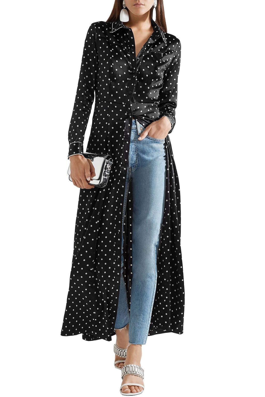 dufort silk wrap dress