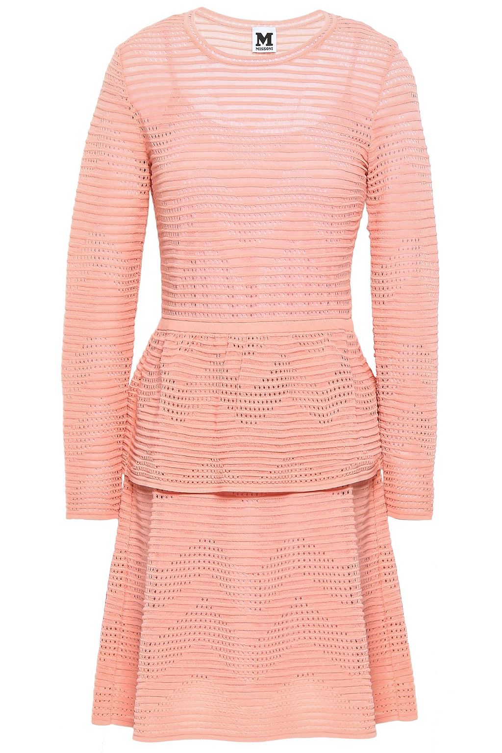 baby pink peplum dress
