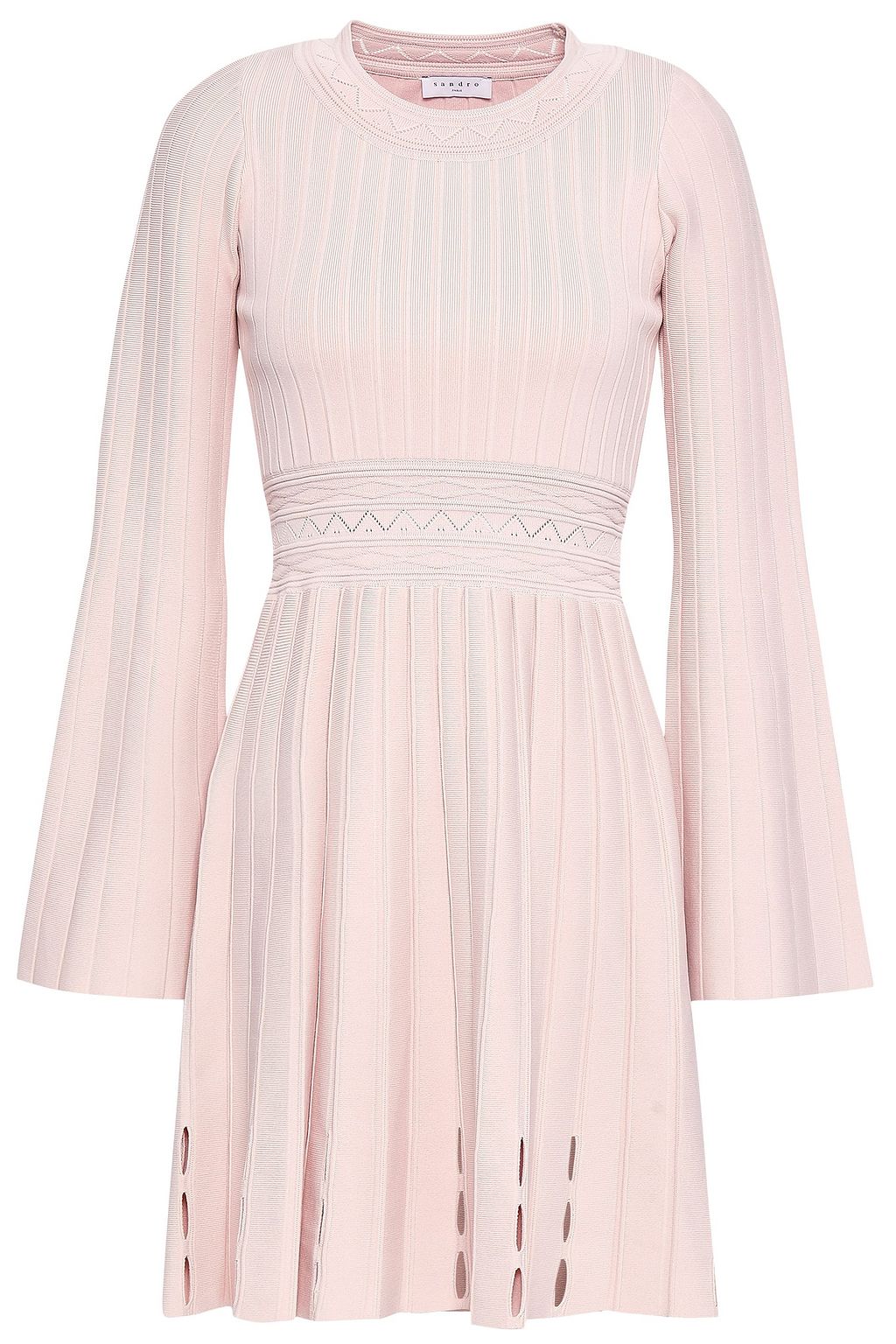 baby pink ribbed dress