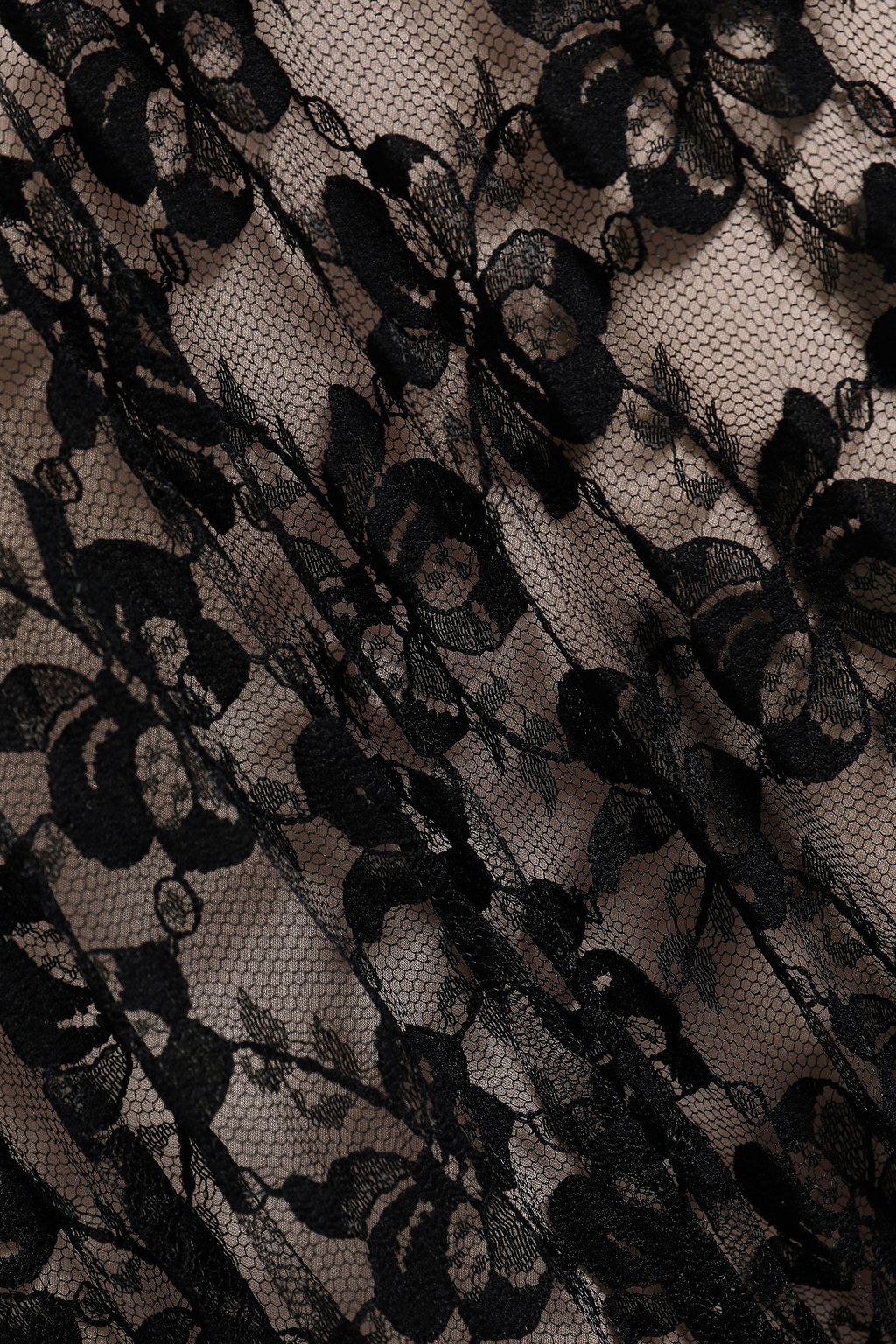 CHRISTOPHER KANE Pleated lace midi skirt