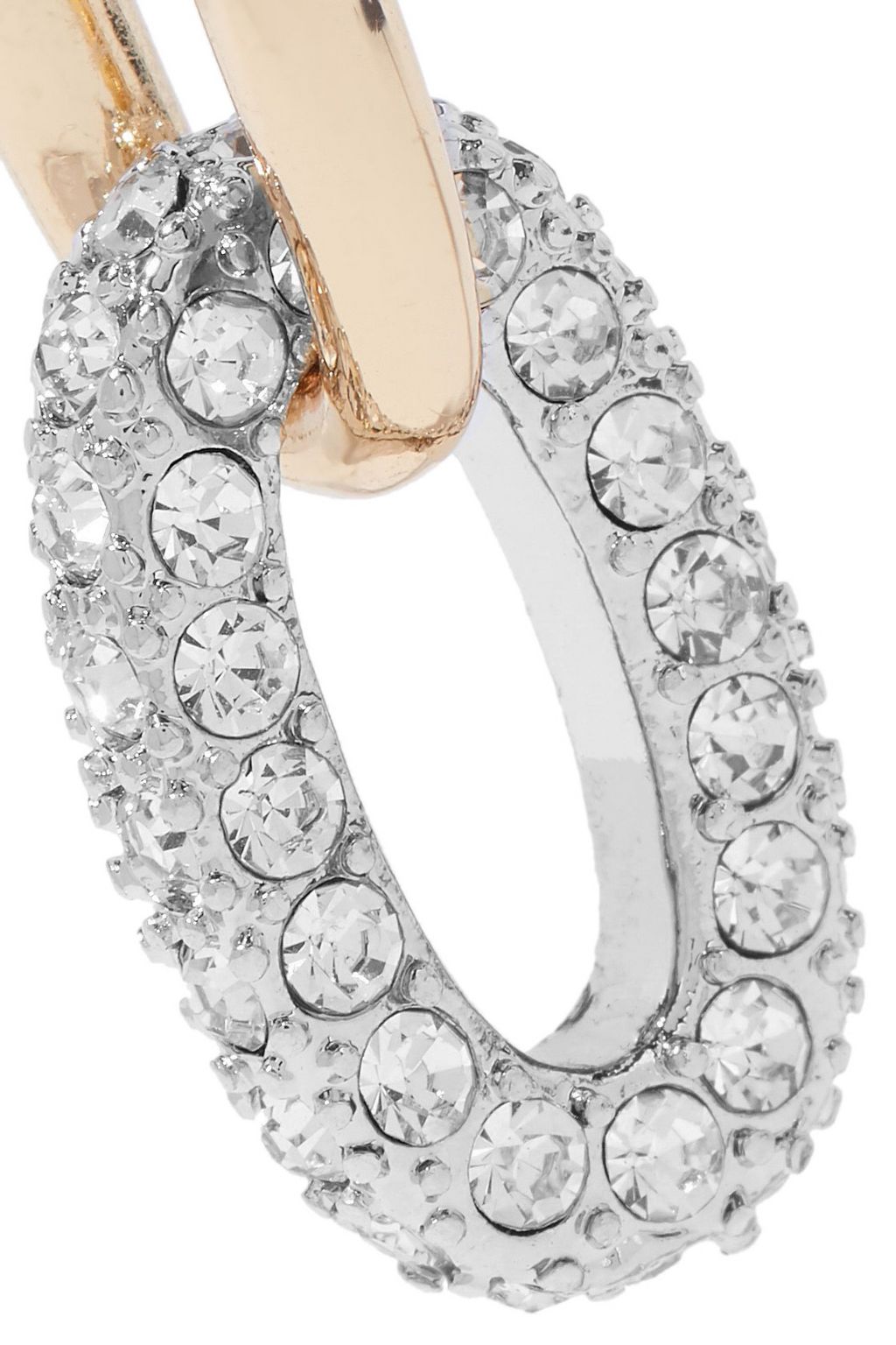 KENNETH JAY LANE Gold-tone crystal earrings