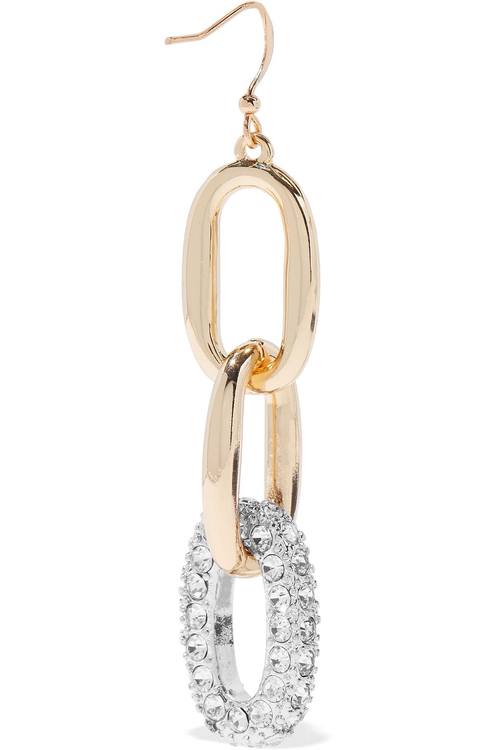 KENNETH JAY LANE Gold-tone crystal earrings