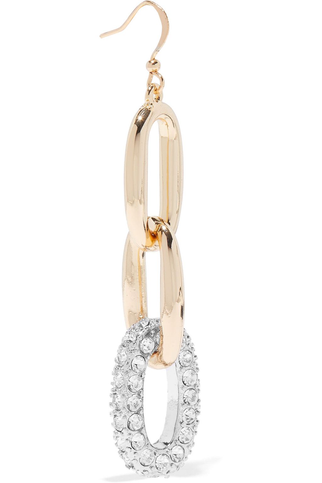KENNETH JAY LANE Gold-tone crystal earrings