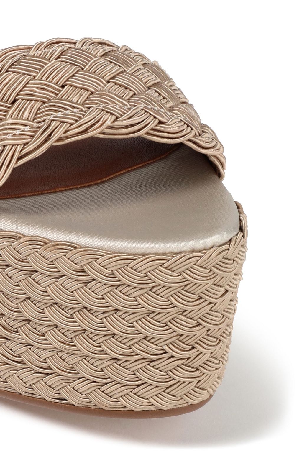 CASTAÑER Xesqui braided satin platform sandals