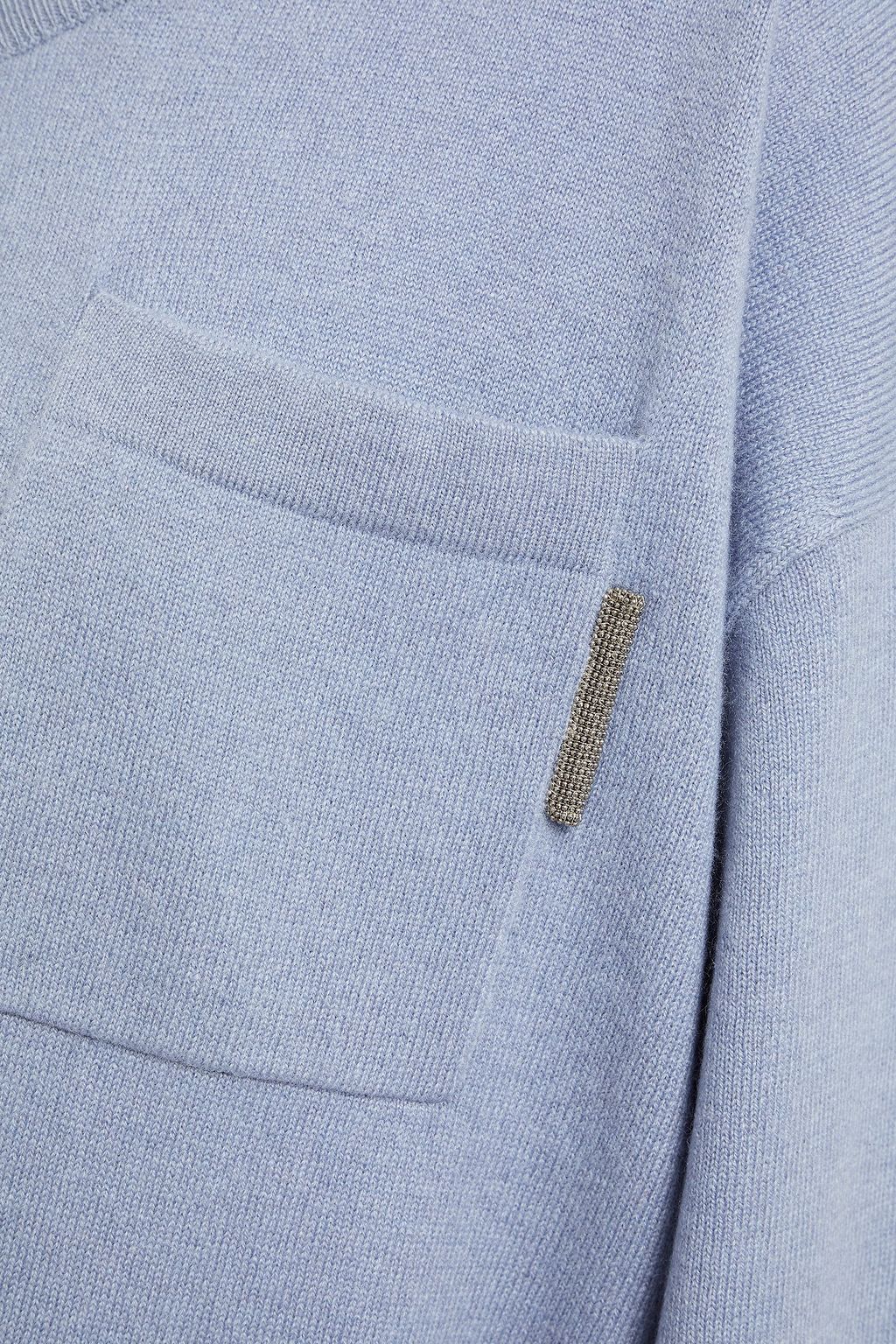 BRUNELLO CUCINELLI Oversized bead-embellished cashmere sweater