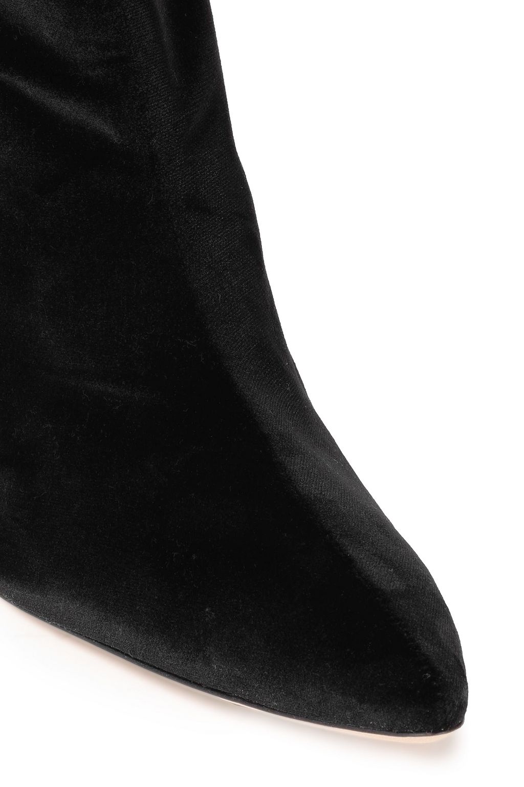 MAGDA BUTRYM Portugal leather-trimmed velvet thigh boots