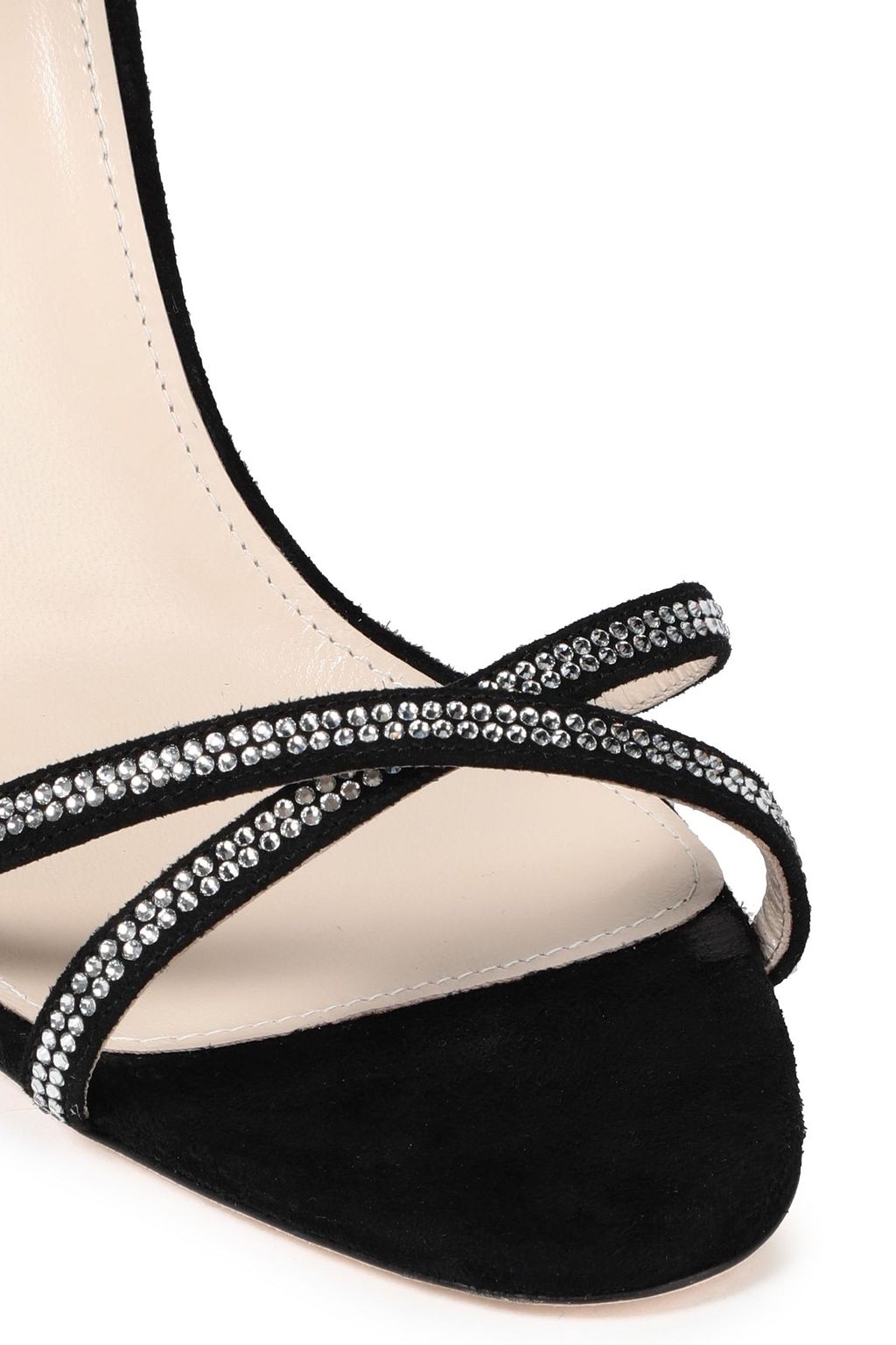 MAGDA BUTRYM Ireland crystal-embellished suede sandals