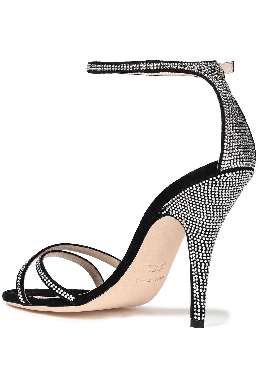 MAGDA BUTRYM Ireland crystal-embellished suede sandals