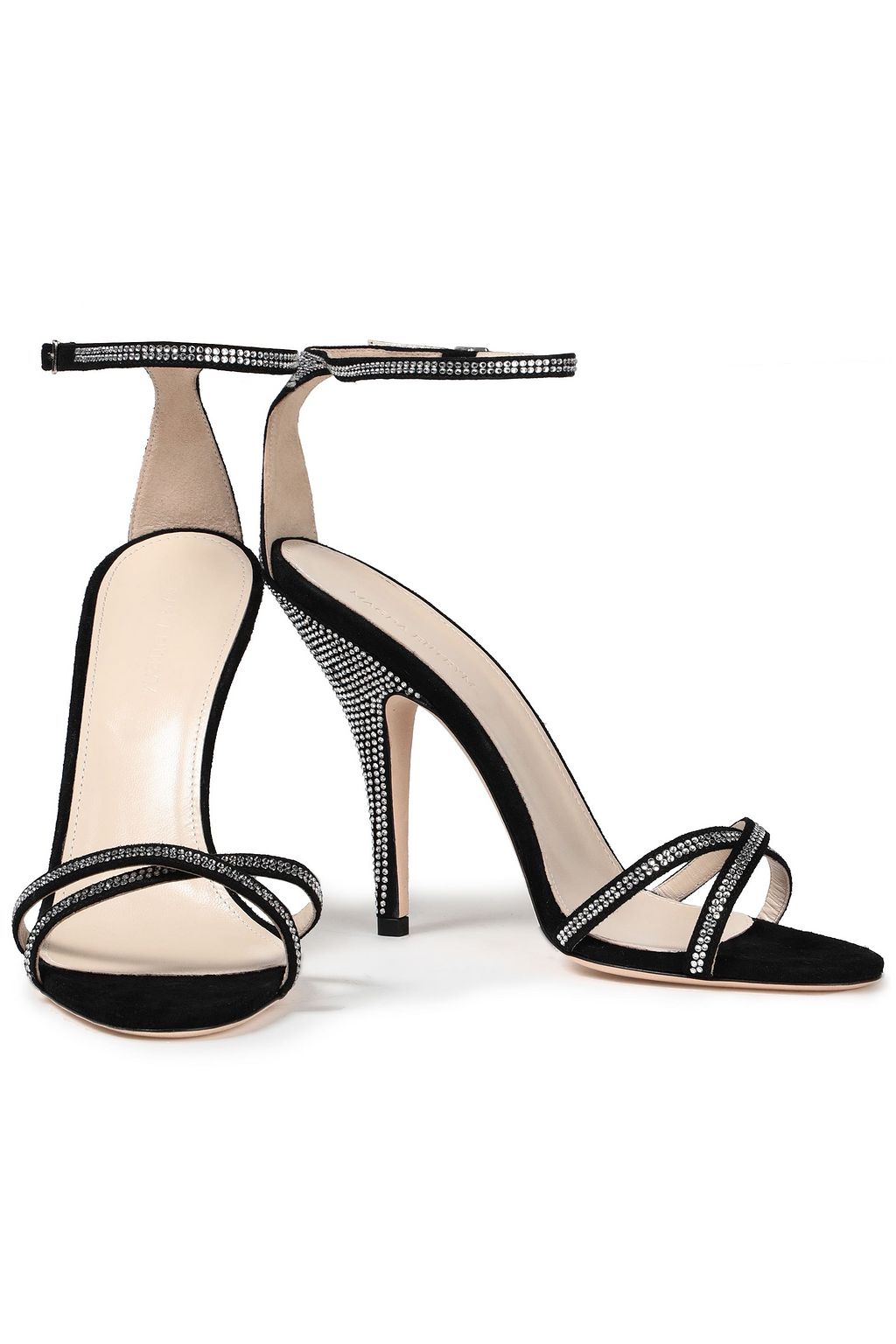 MAGDA BUTRYM Ireland crystal-embellished suede sandals