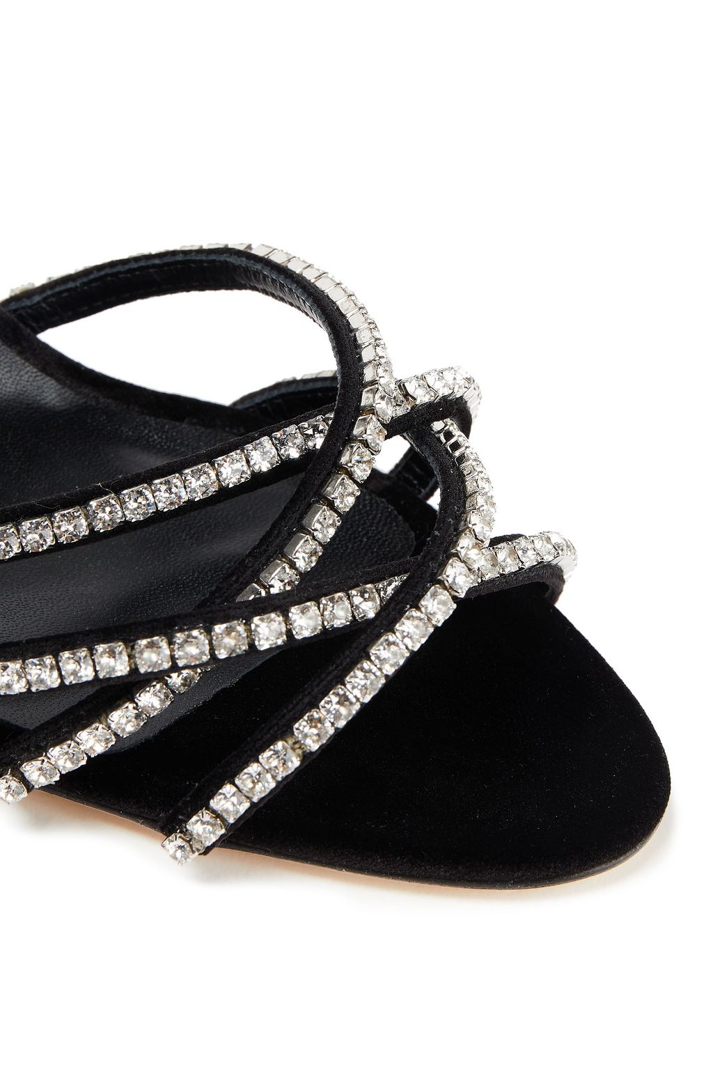 MAGDA BUTRYM Berlin crystal-embellished velvet sandals