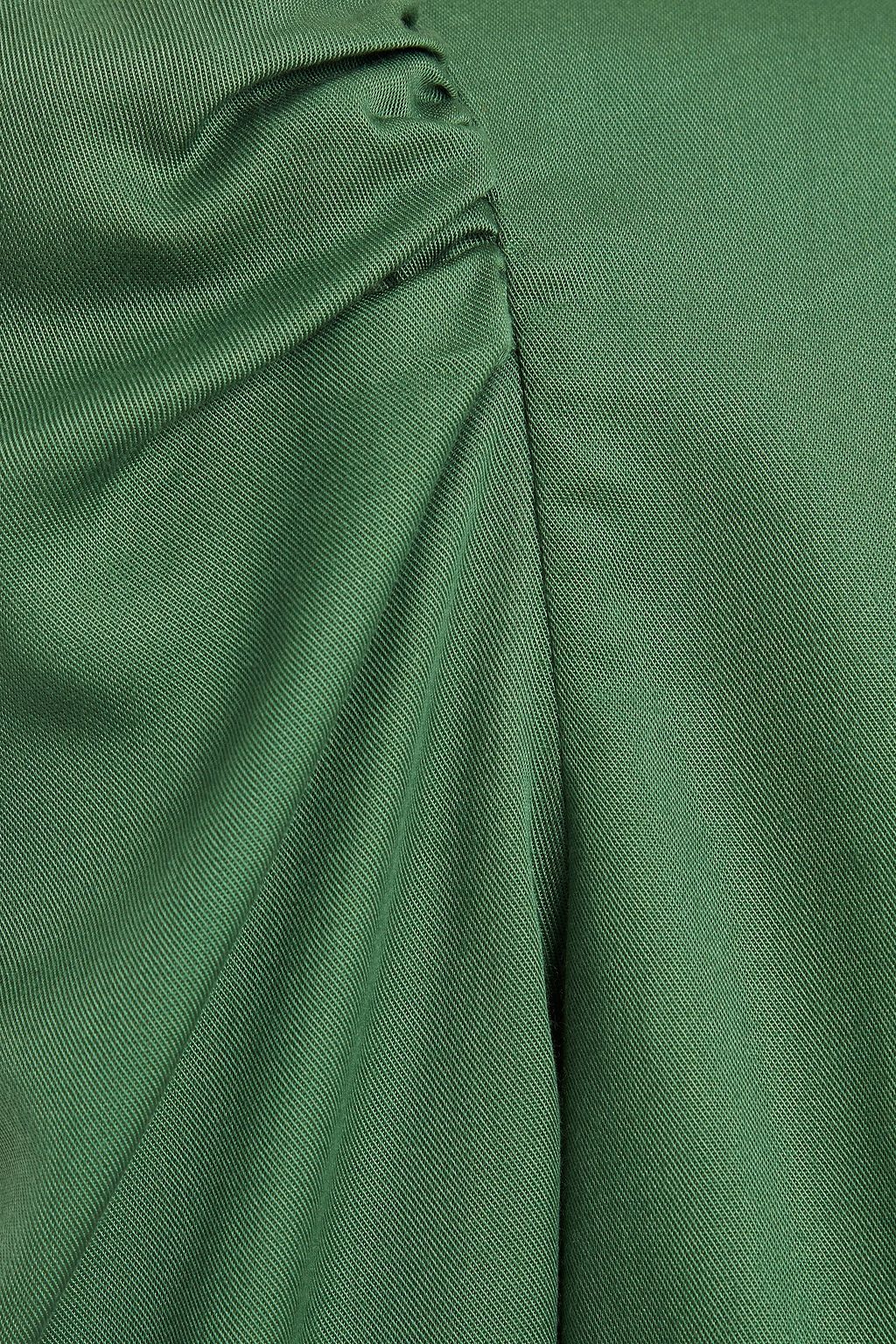 BYTIMO Gathered twill blouse