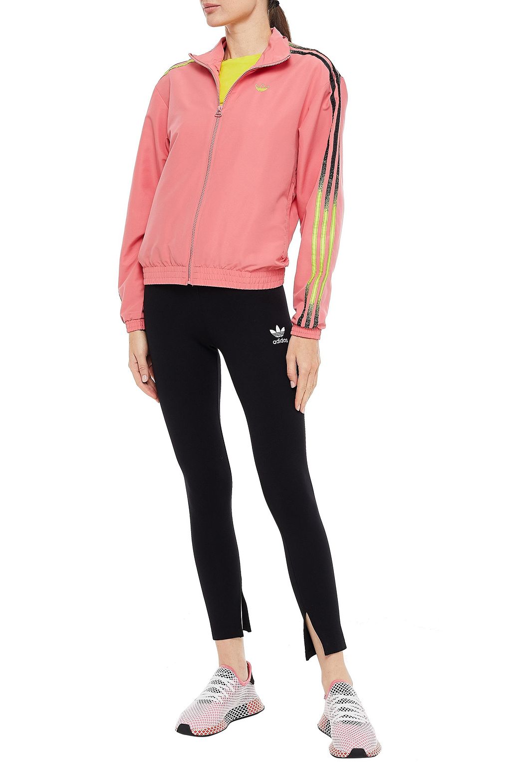 ADIDAS ORIGINALS Striped shell track jacket