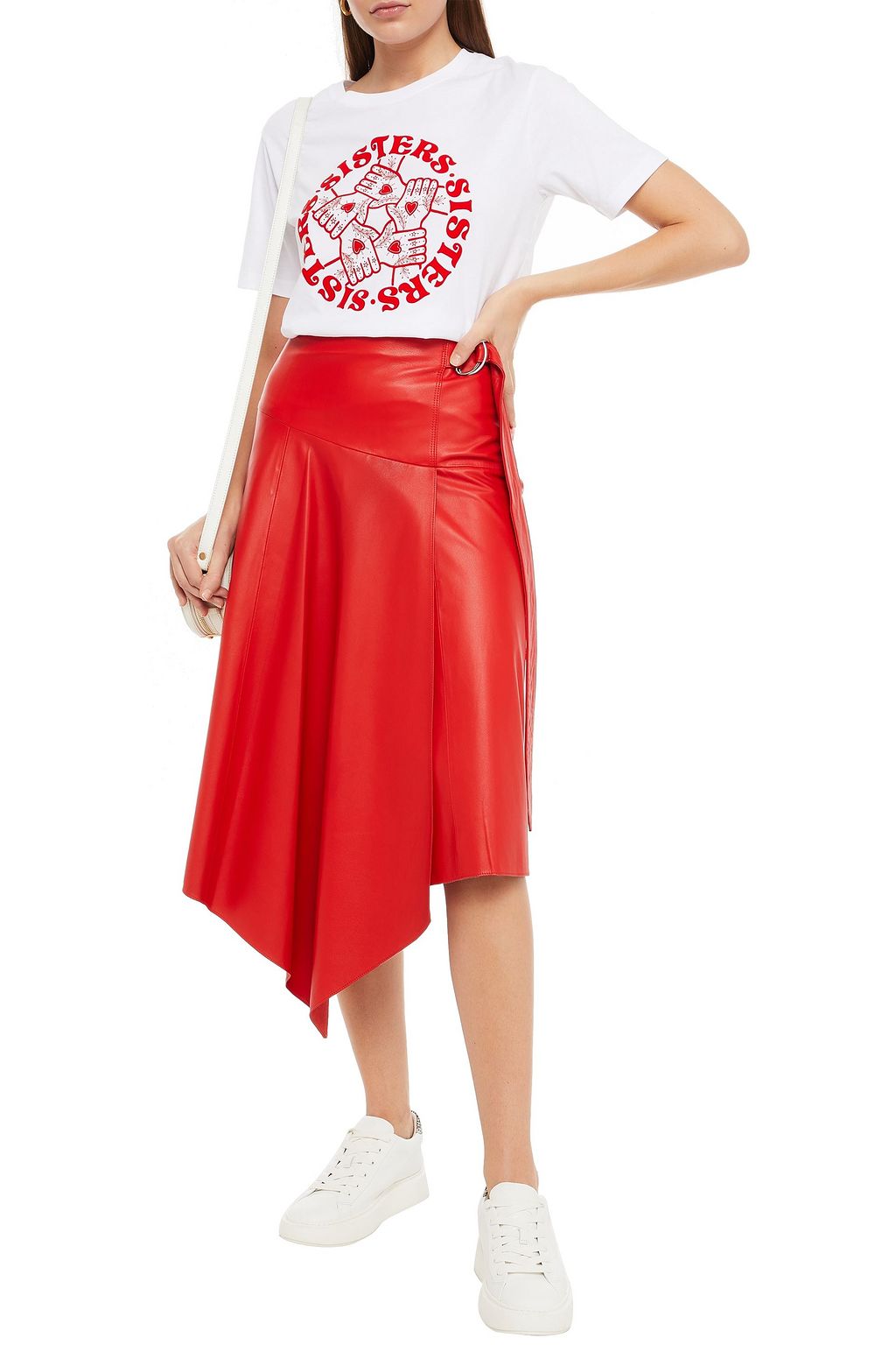 SANDRO Link printed cotton-jersey T-shirt