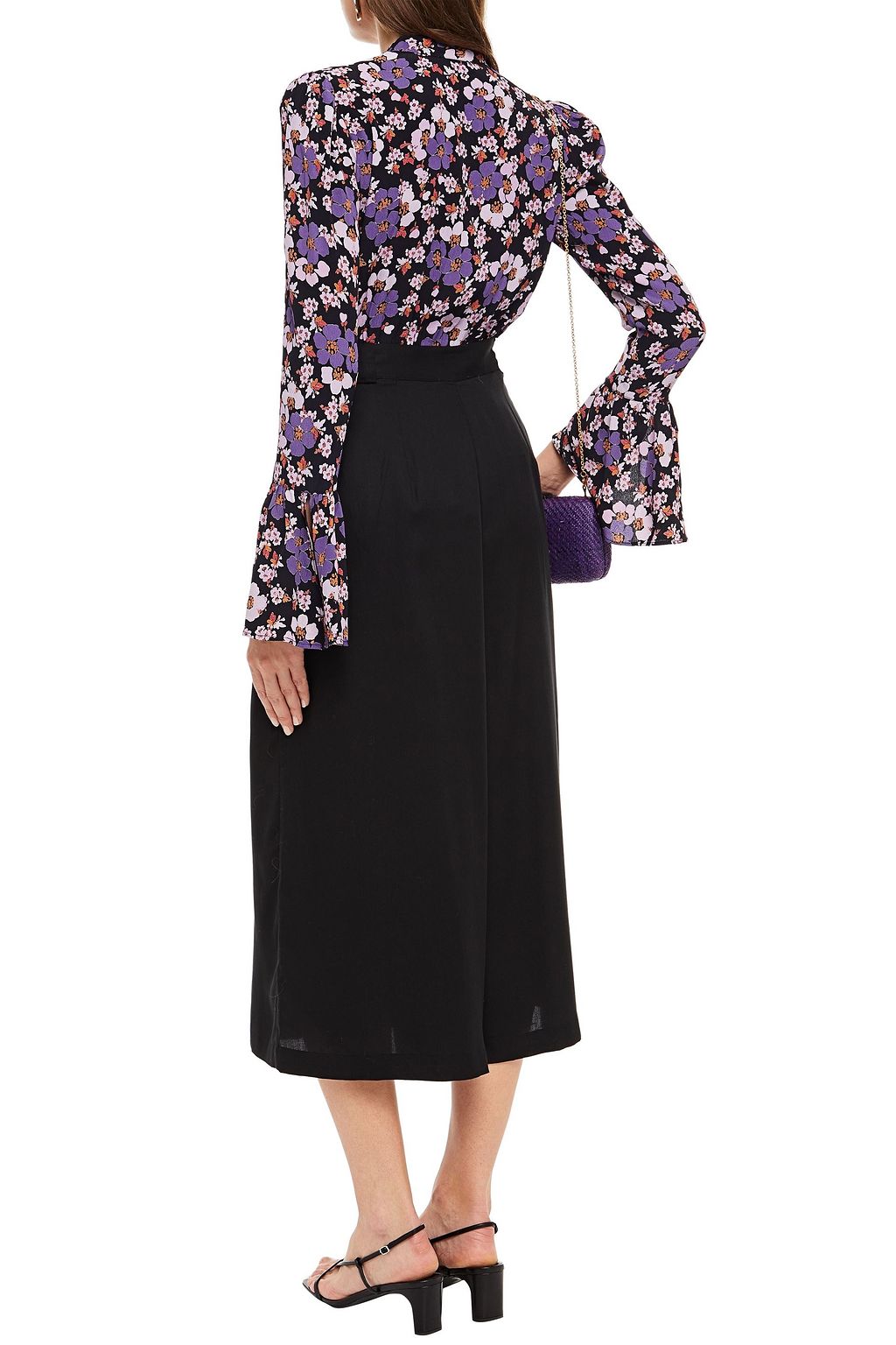 BYTIMO Pleated twill culottes