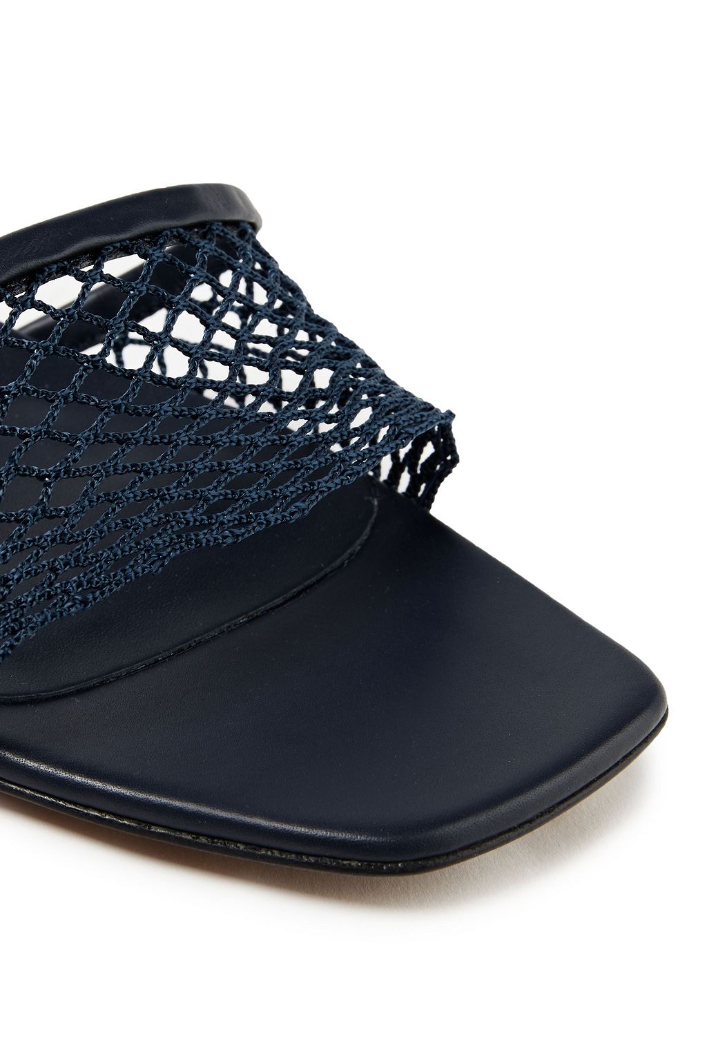 NEOUS Mormodes leather-trimmed mesh sandals