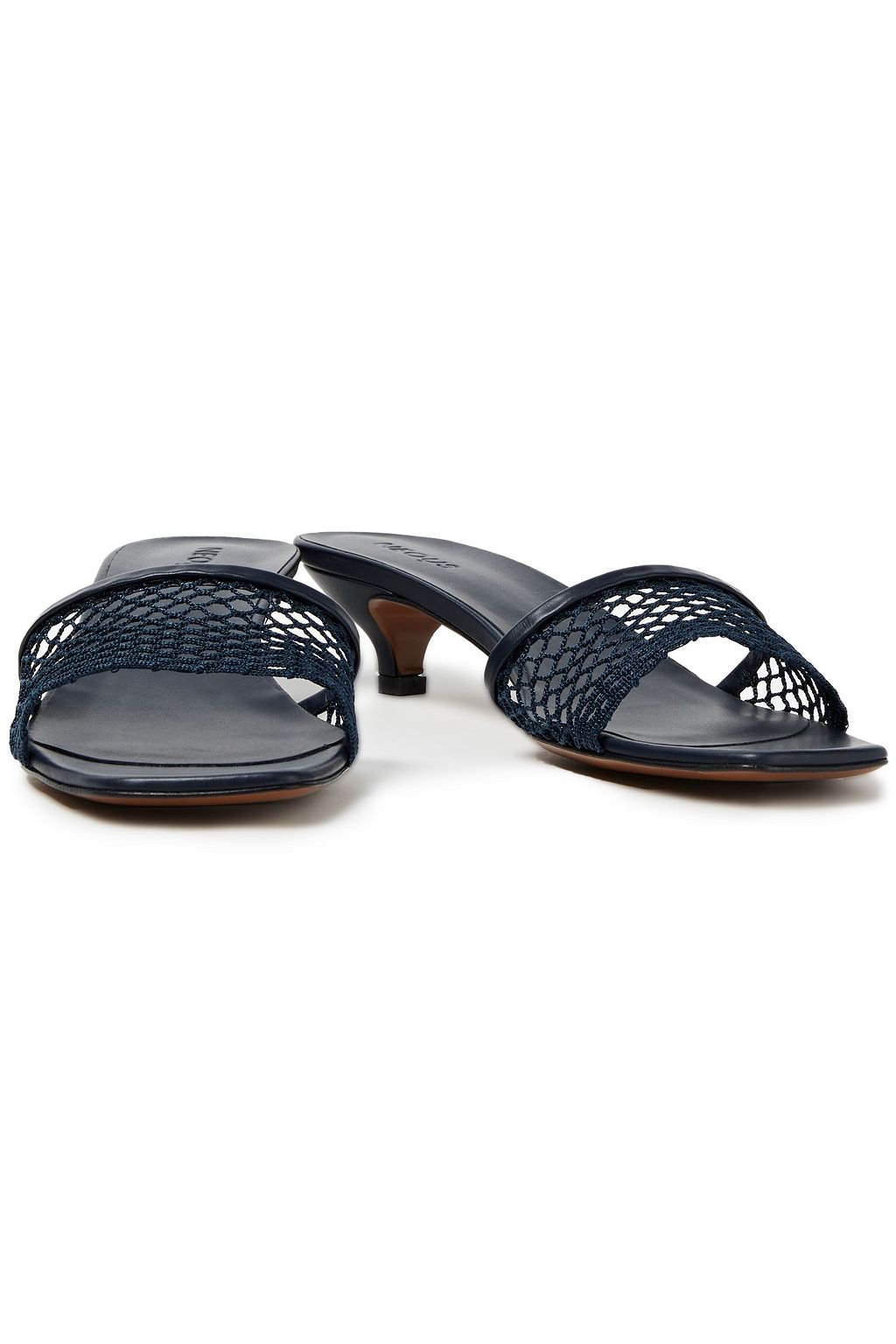 NEOUS Mormodes leather-trimmed mesh sandals