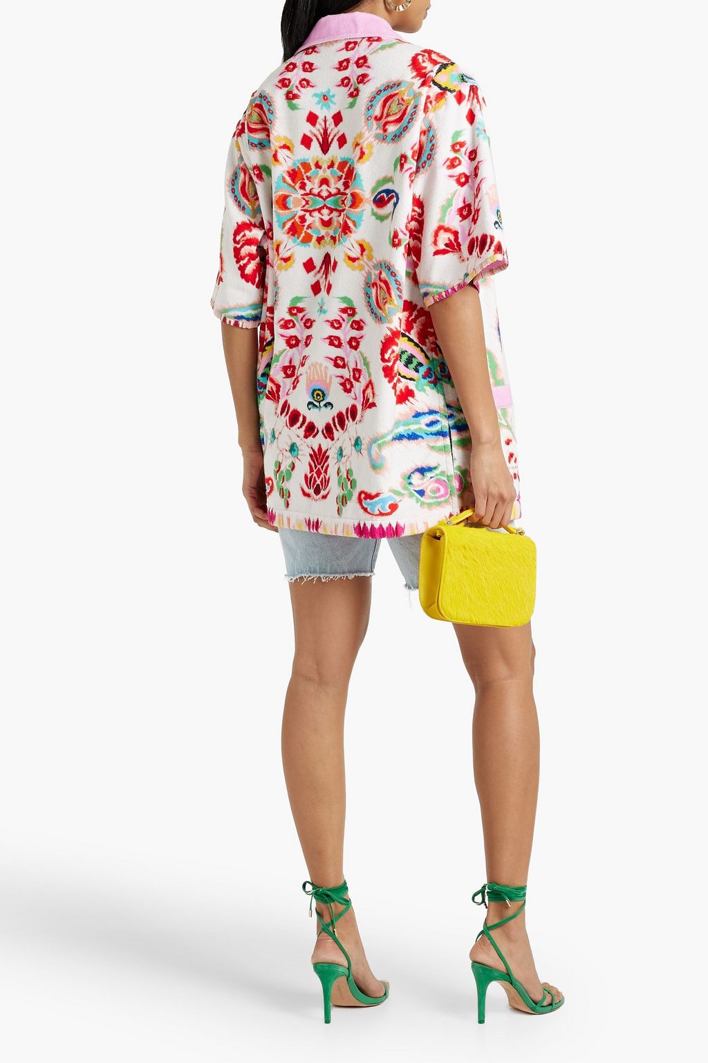 ETRO Printed cotton-terry shirt