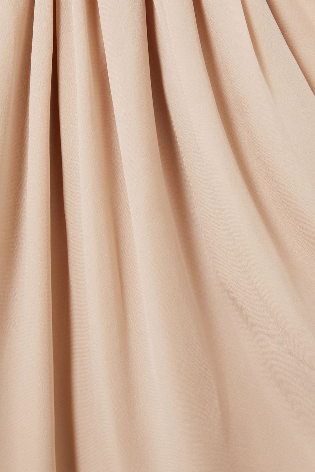 KHAITE Odette asymmetric silk crepe de chine dress