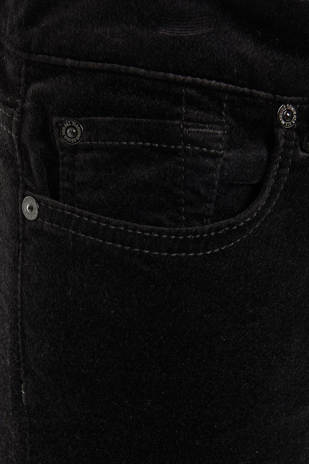 7 FOR ALL MANKIND Cropped velvet low-rise straight-leg jeans