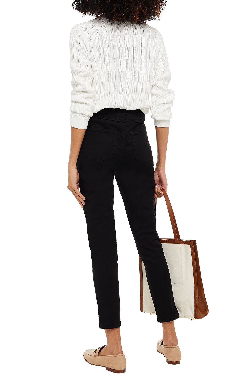 JOIE Scarlotte pointelle-knit sweater