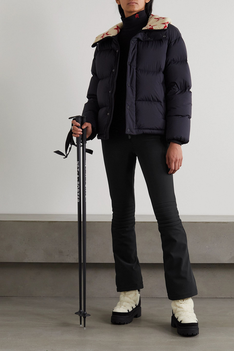 Perfect Moment Aurora Flared Ski Trousers In Black