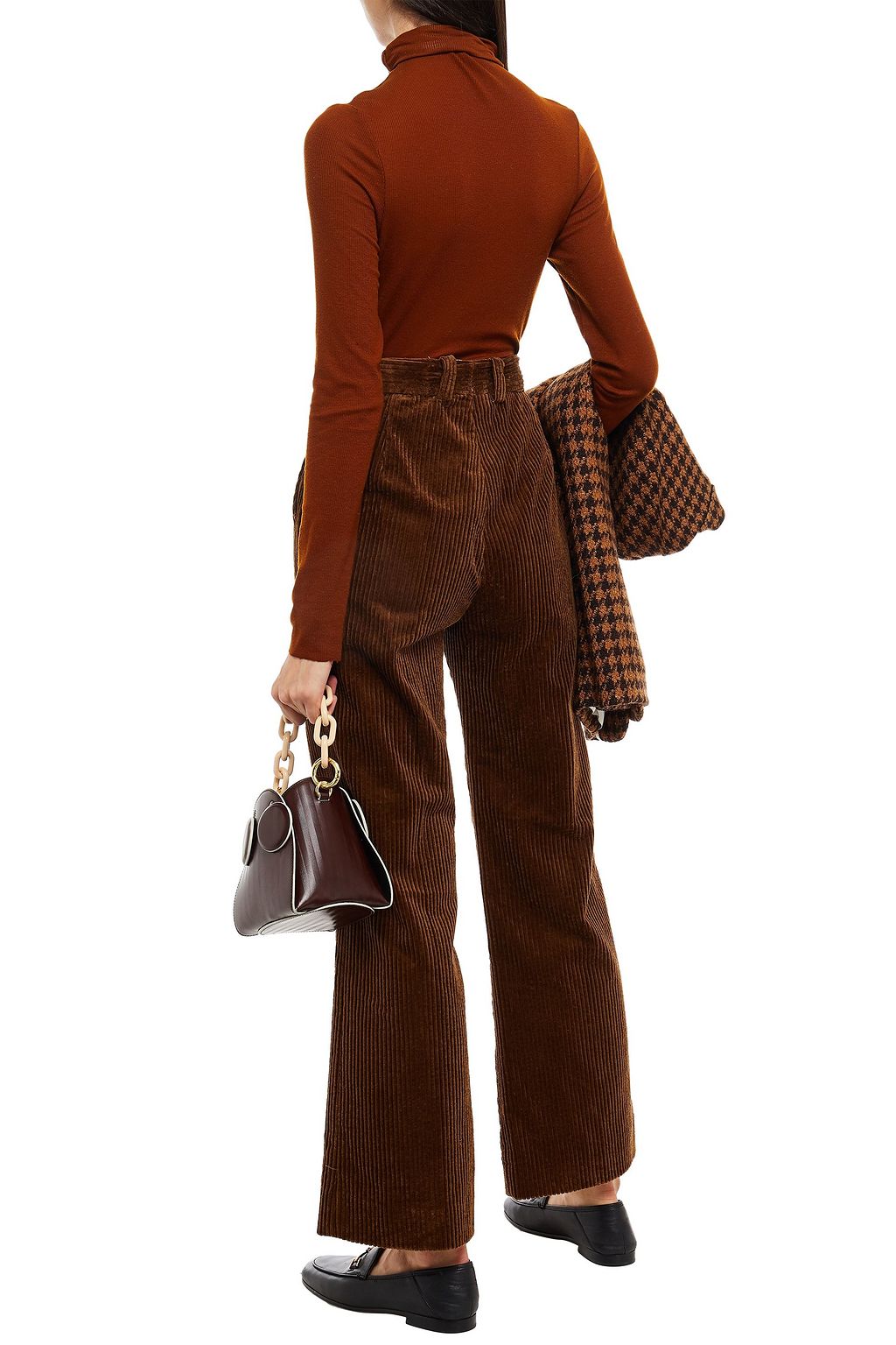 SANDRO Tebi cotton-corduroy straight-leg pants