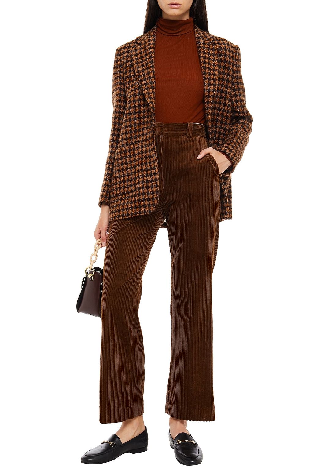 SANDRO Tebi cotton-corduroy straight-leg pants