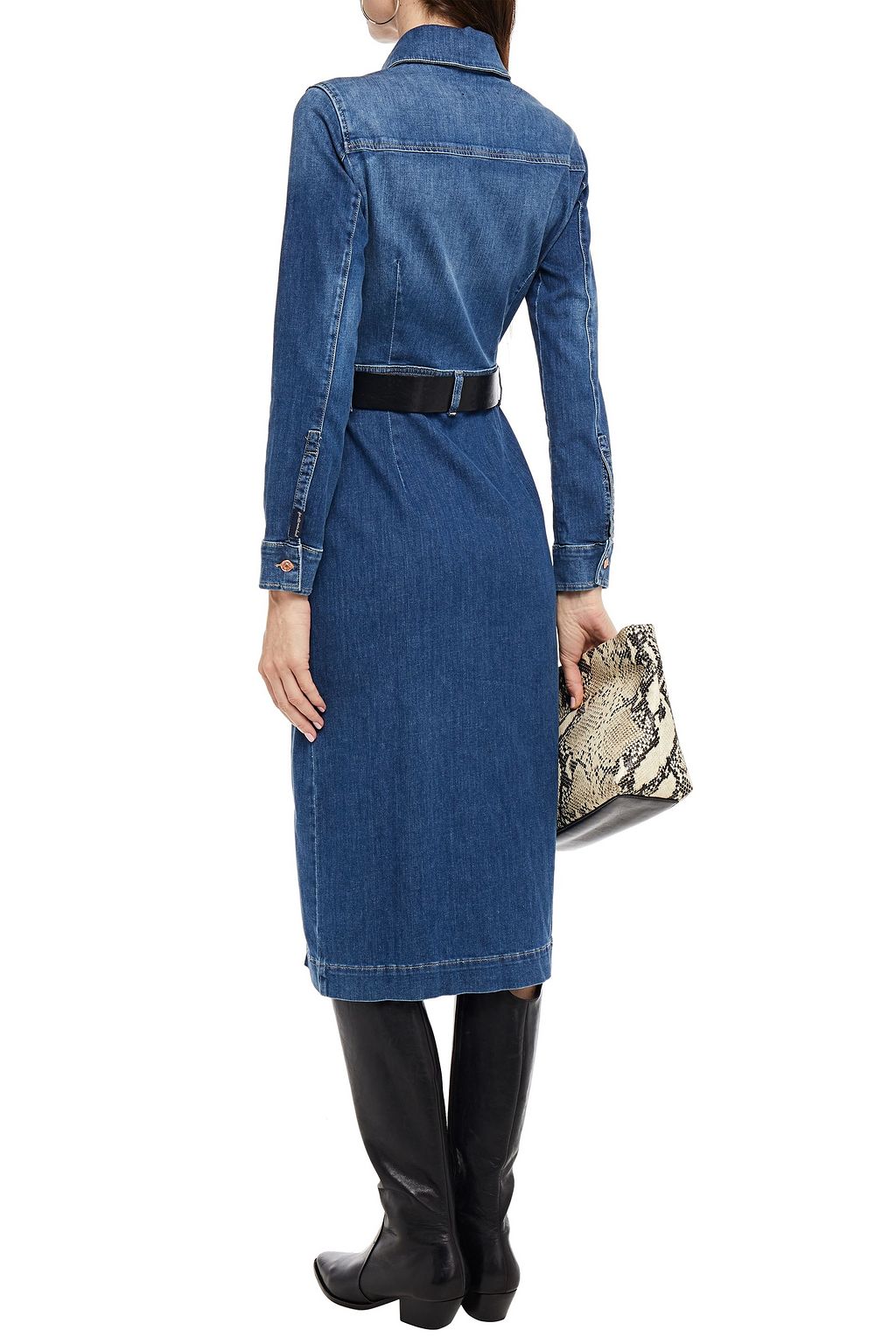 7 FOR ALL MANKIND Denim midi dress