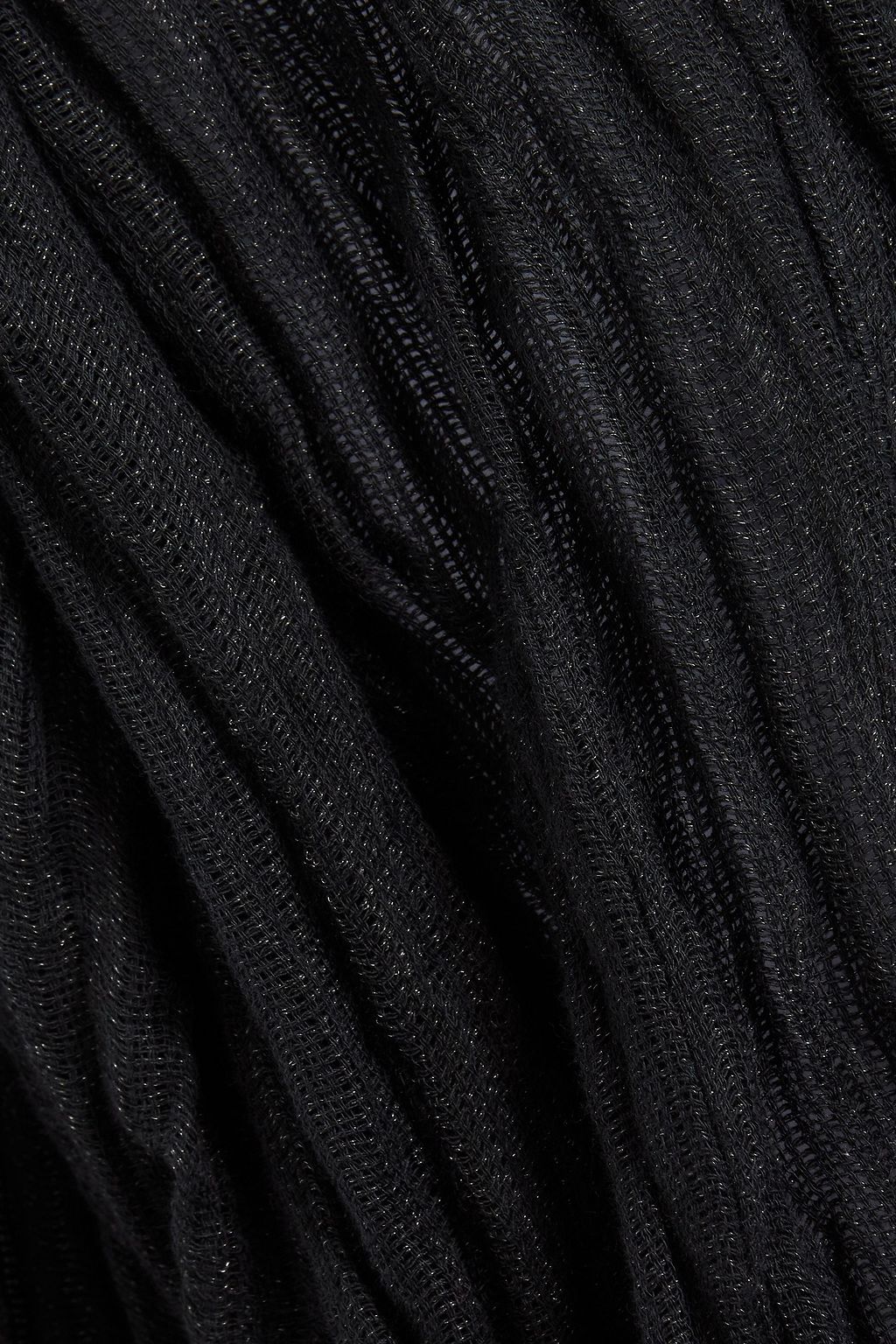 KHAITE Ruffled linen-blend gauze dress